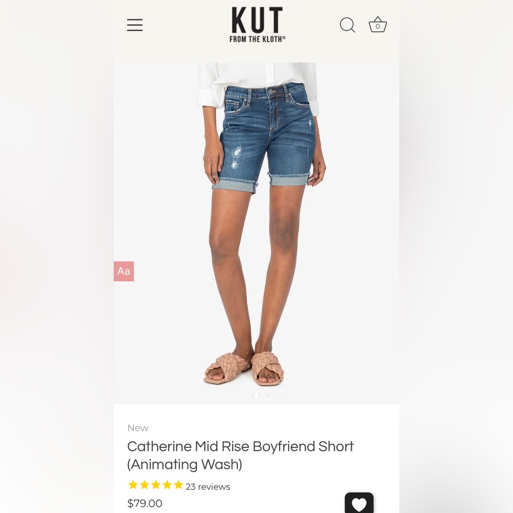 Jean shorts - boyfriend style - long jean shorts